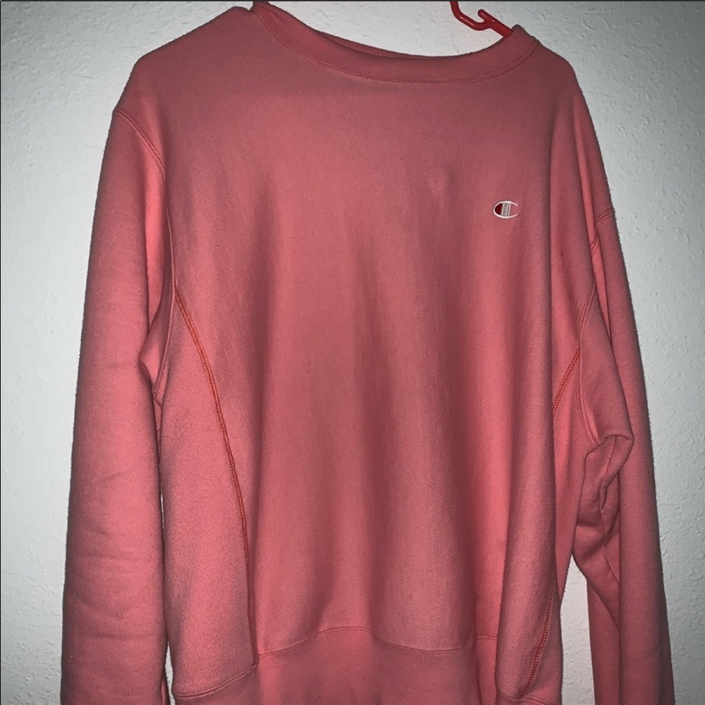 Pink champion crewneck